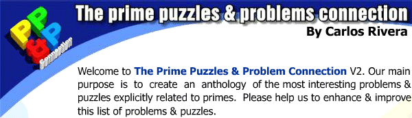 The Prime Puzzles & Problems Connection